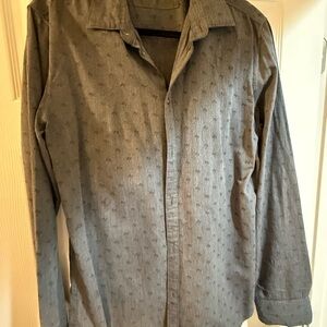 Calvin Klein Men’s Button up shirt  Charcoal Shirt